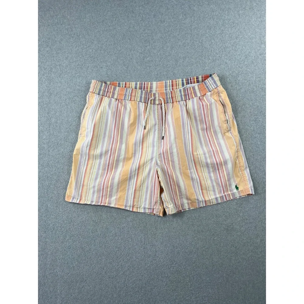 Vintage Polo Ralph Lauren Swim Trunks Short Mens 2XB Big Multicolor Mesh Lined